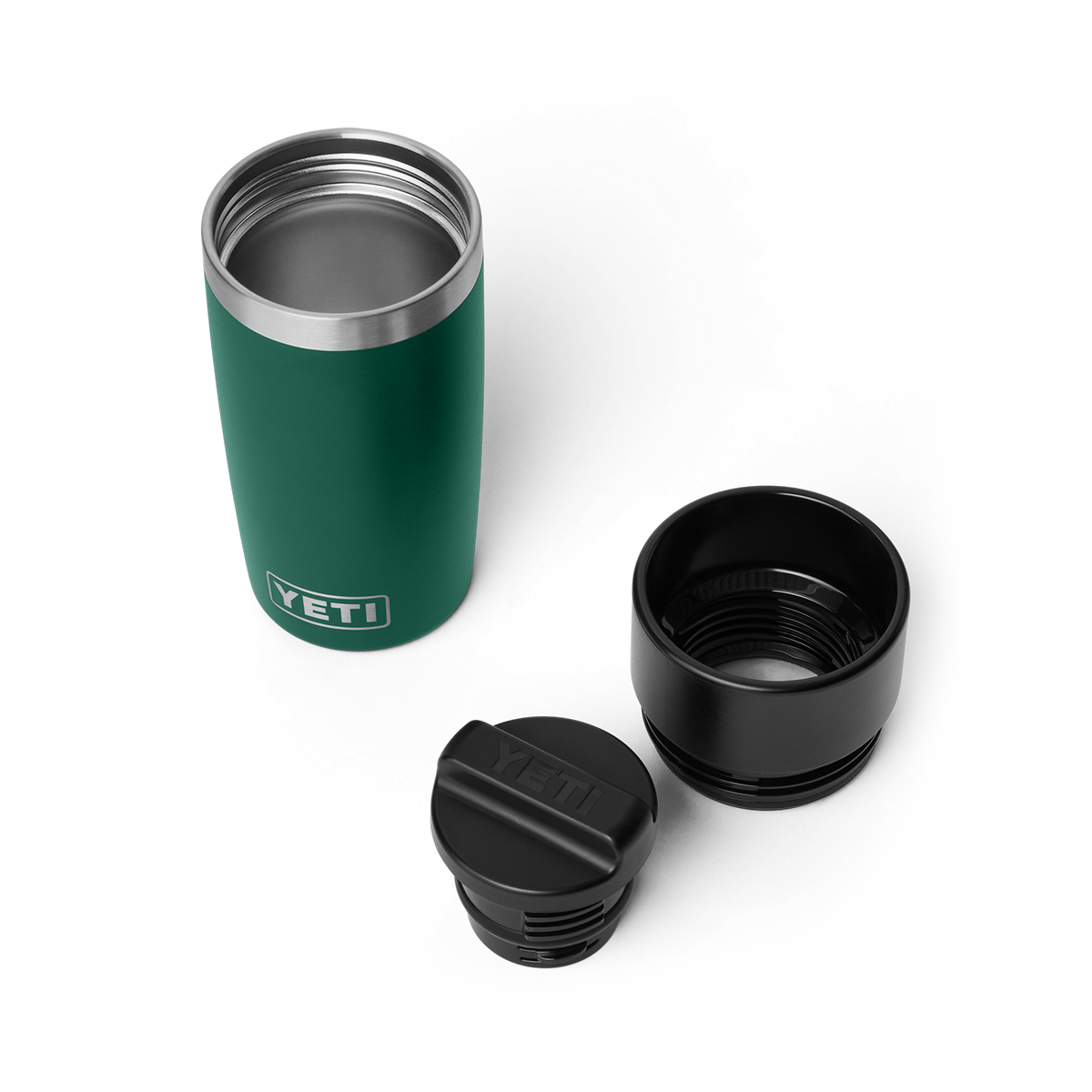 Rambler 12 oz Travel Bottle - Black Forest Green