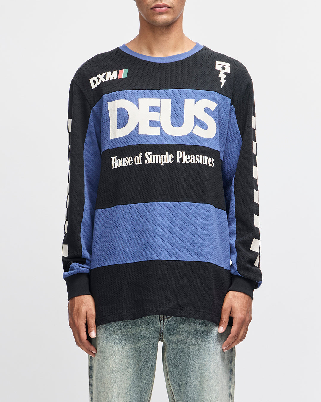 Vilander Moto Jersey - Mechanic Blue Combo