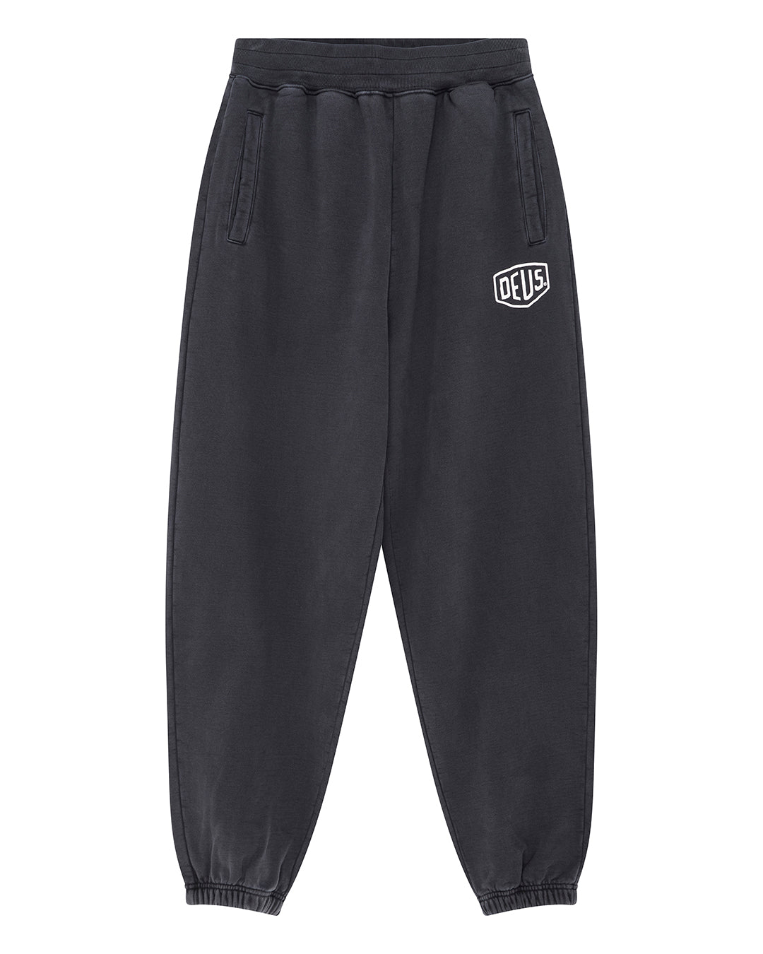 Shield Garment Dyed Track Pant - Black