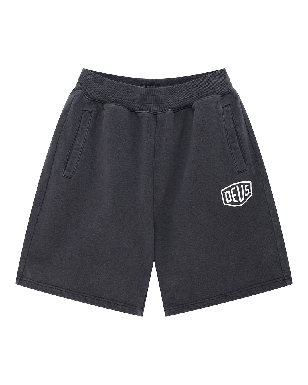 Shield Garment Dyed Track Short - Black
