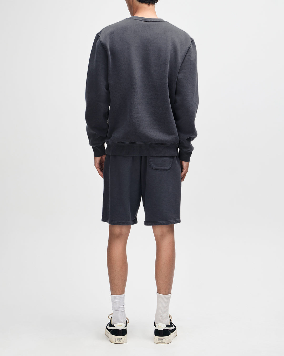 Shield Garment Dyed Track Short - Black