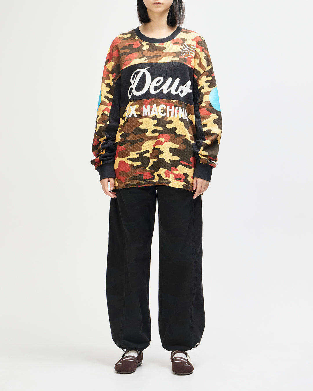 Ombre Moto Jersey - Rust Camo