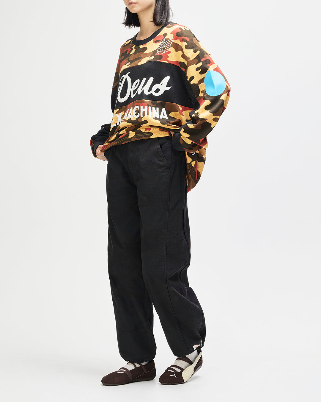 Ombre Moto Jersey - Rust Camo