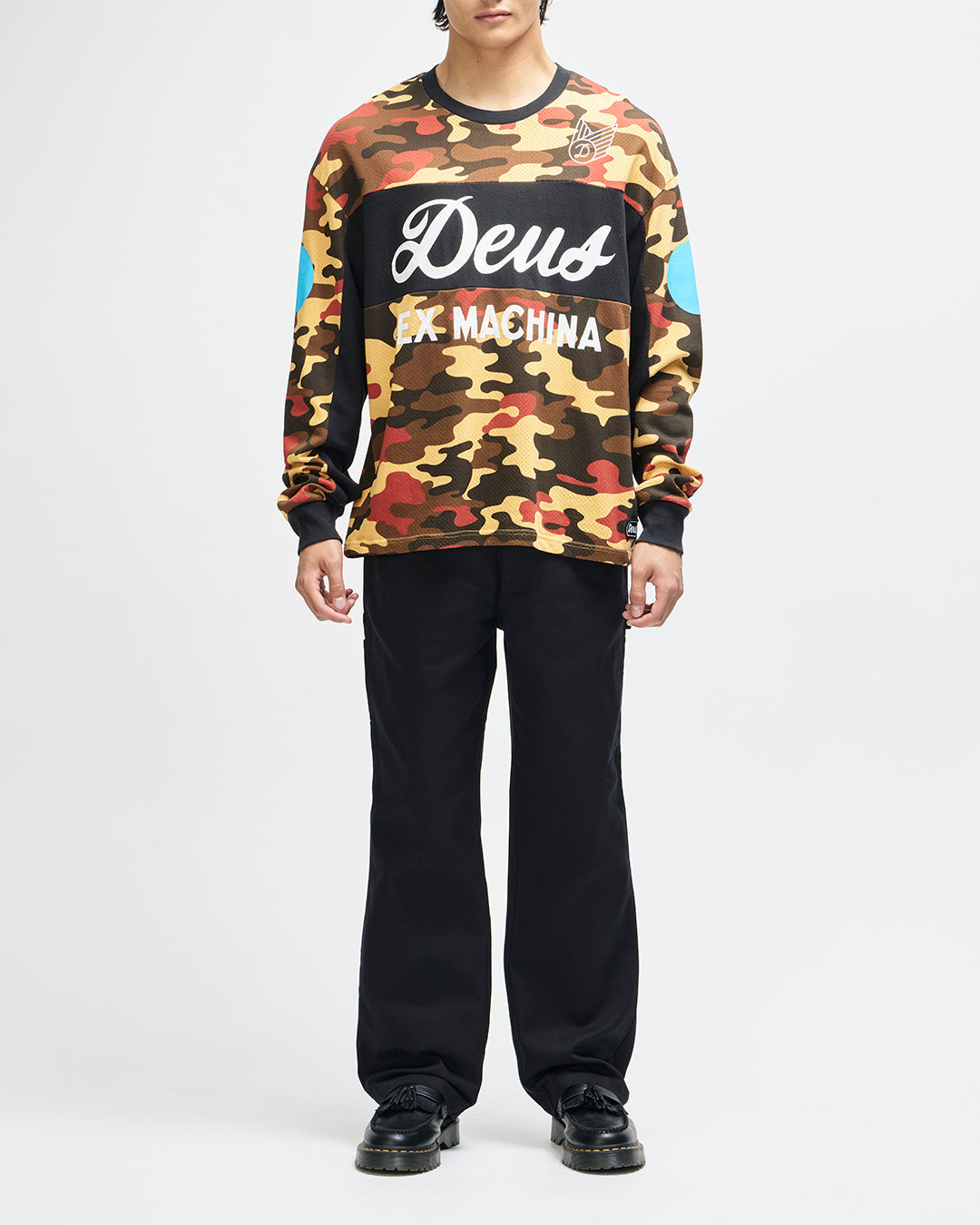 Ombre Moto Jersey - Rust Camo