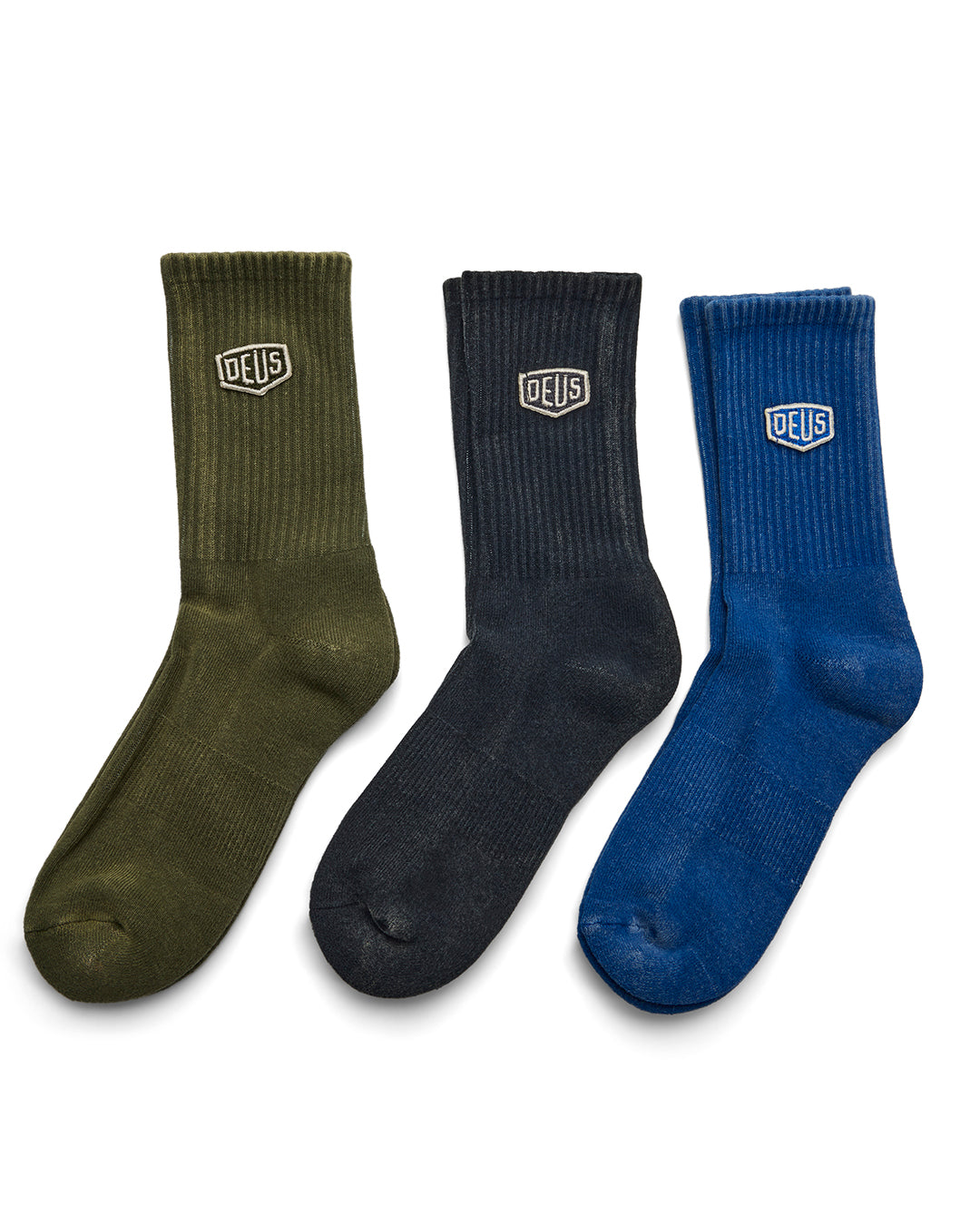 Shield Garment Dyed Sock - 3 Pack Multi