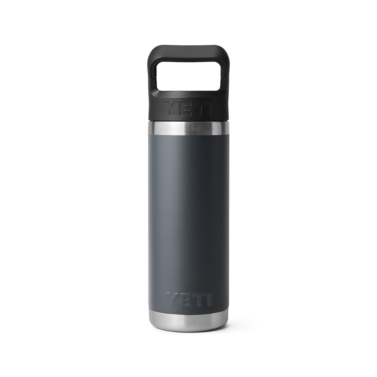 Rambler 18 oz Bottle with Straw Cap - Charcoal