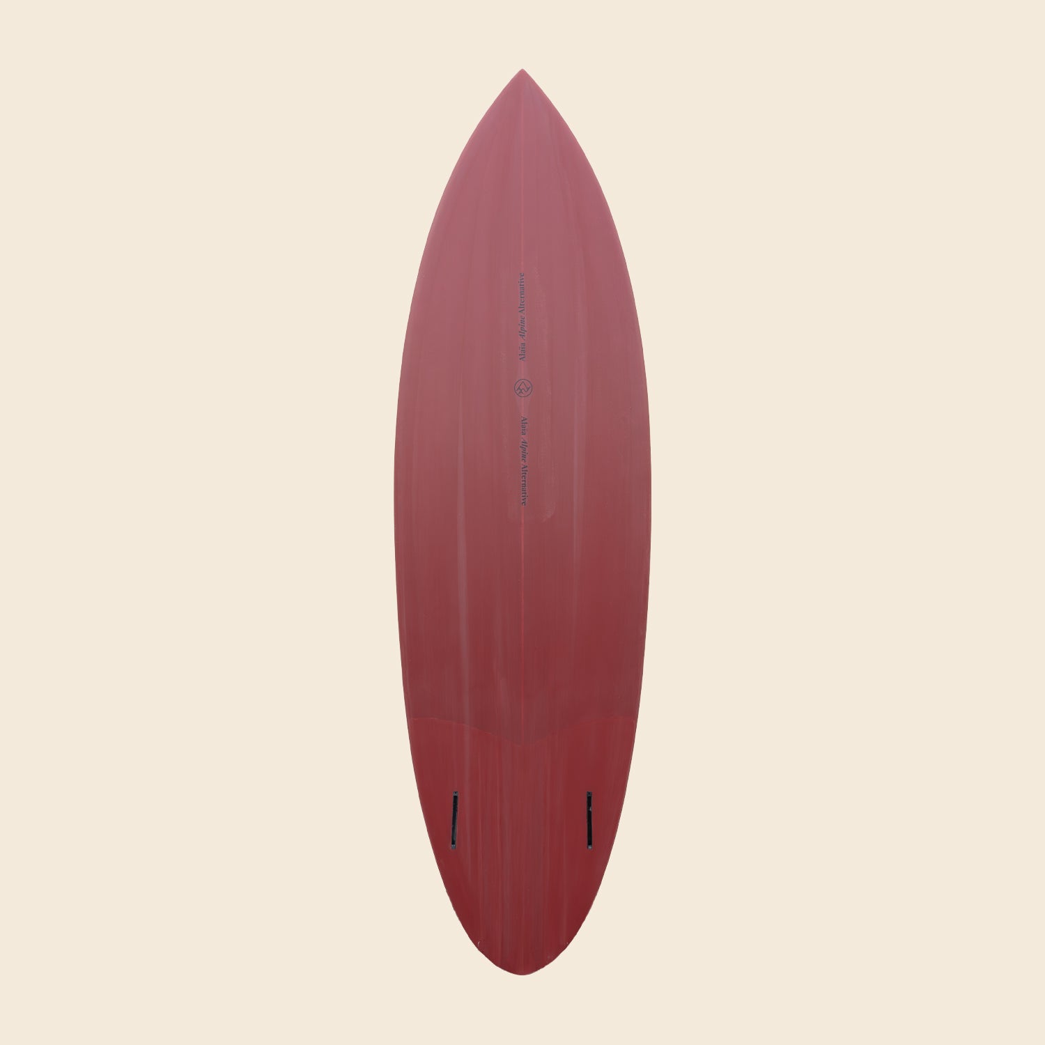 The Round Tail Twin Fin - Bordeaux 6'5