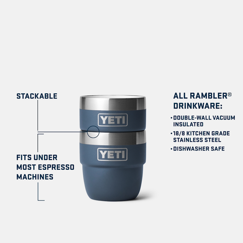 Rambler 4 oz Stackable Cups (2 pack) - Navy