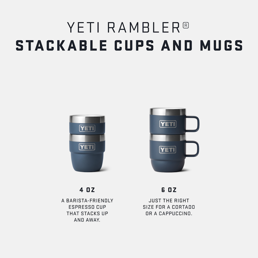 Rambler 4 oz Stackable Cups (2 pack) - Navy