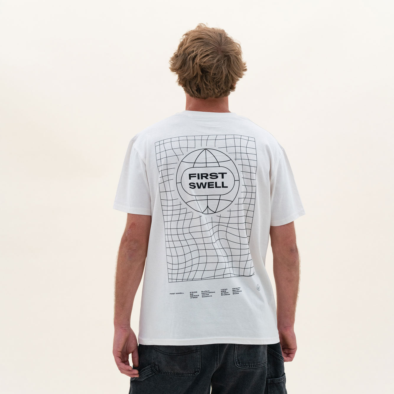 The Grid Tee White