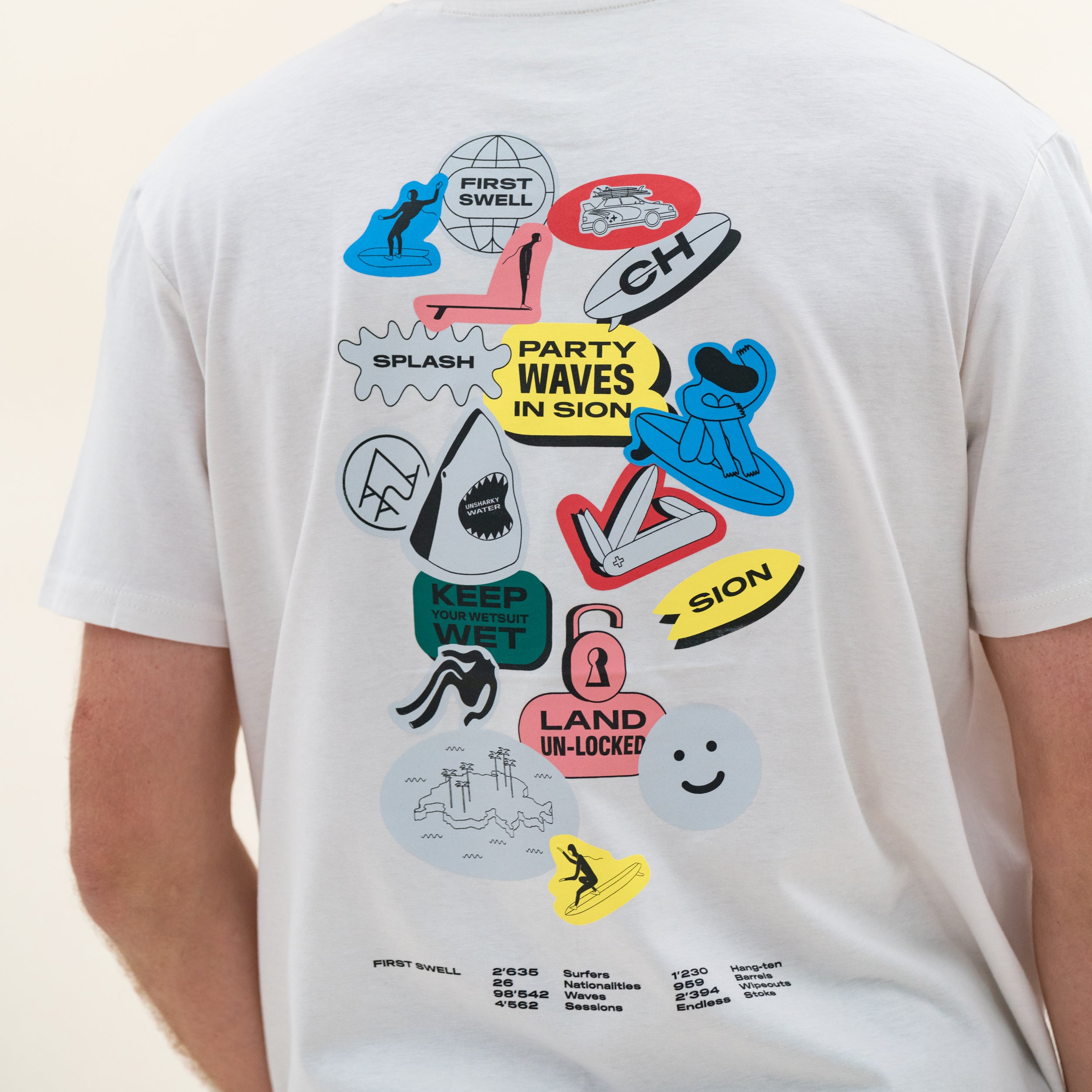 The Stickers Tee White