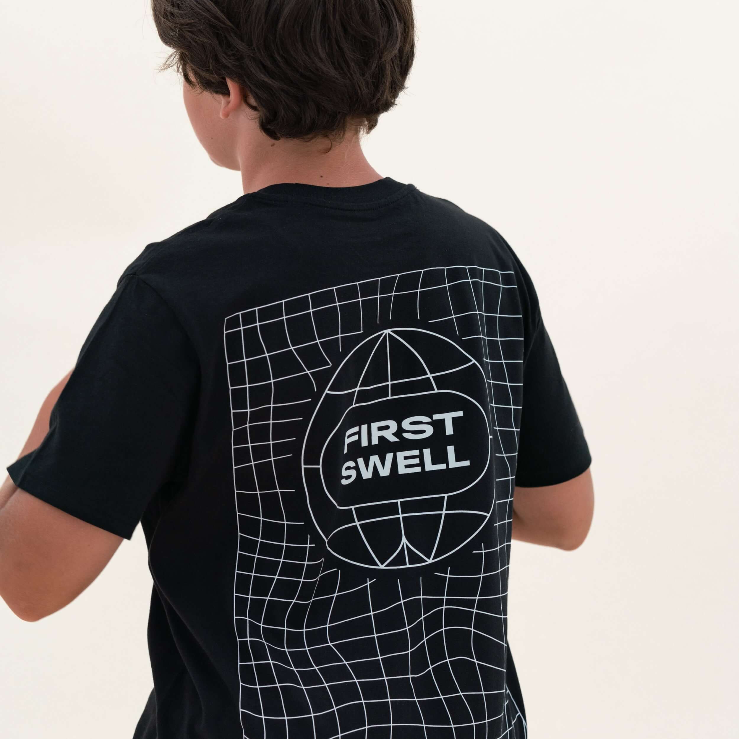 The Grid Tee Black