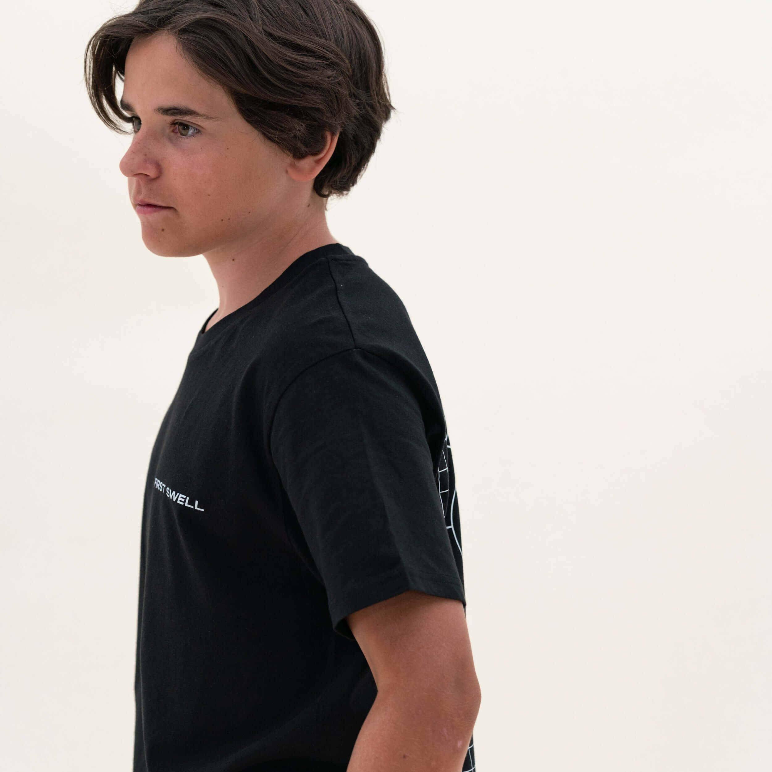 The Grid Tee Black
