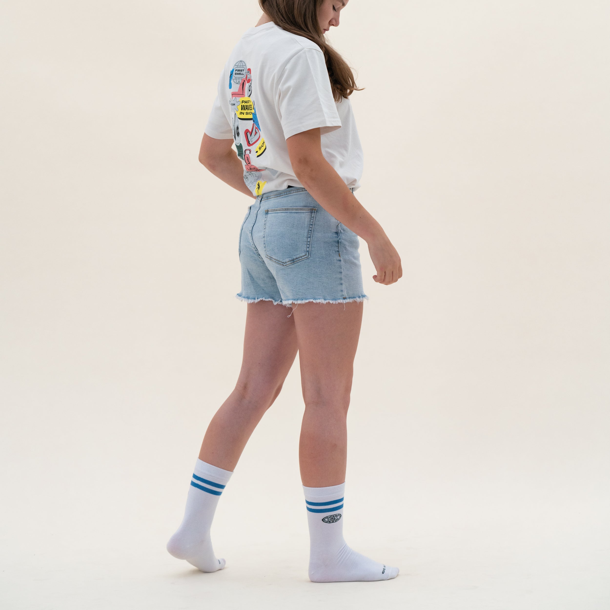 The Stickers Tee White