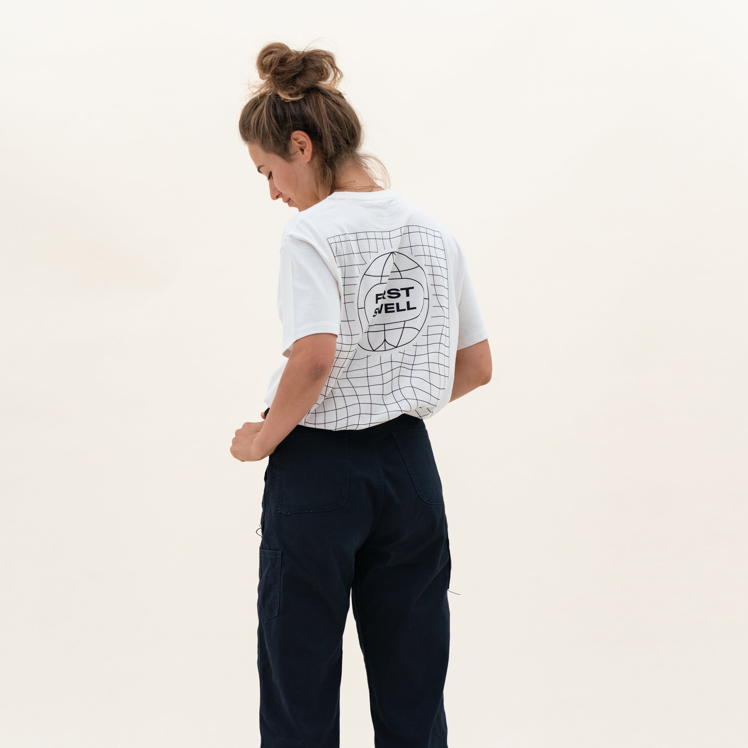 The Grid Tee White