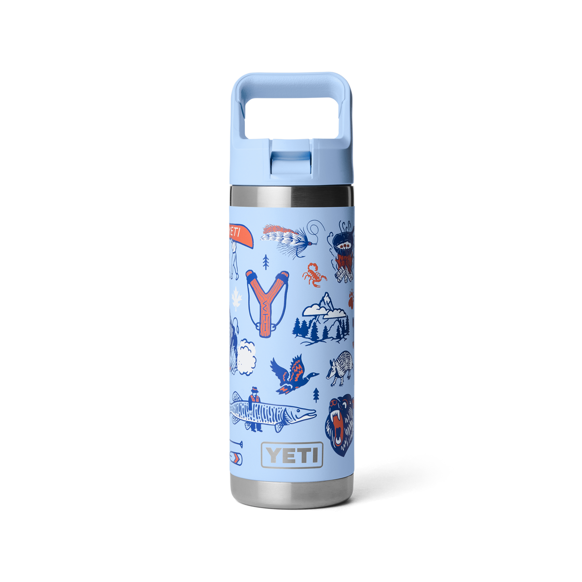 Rambler 18 oz Bottle with Straw Cap - Big Sky Summer Camp