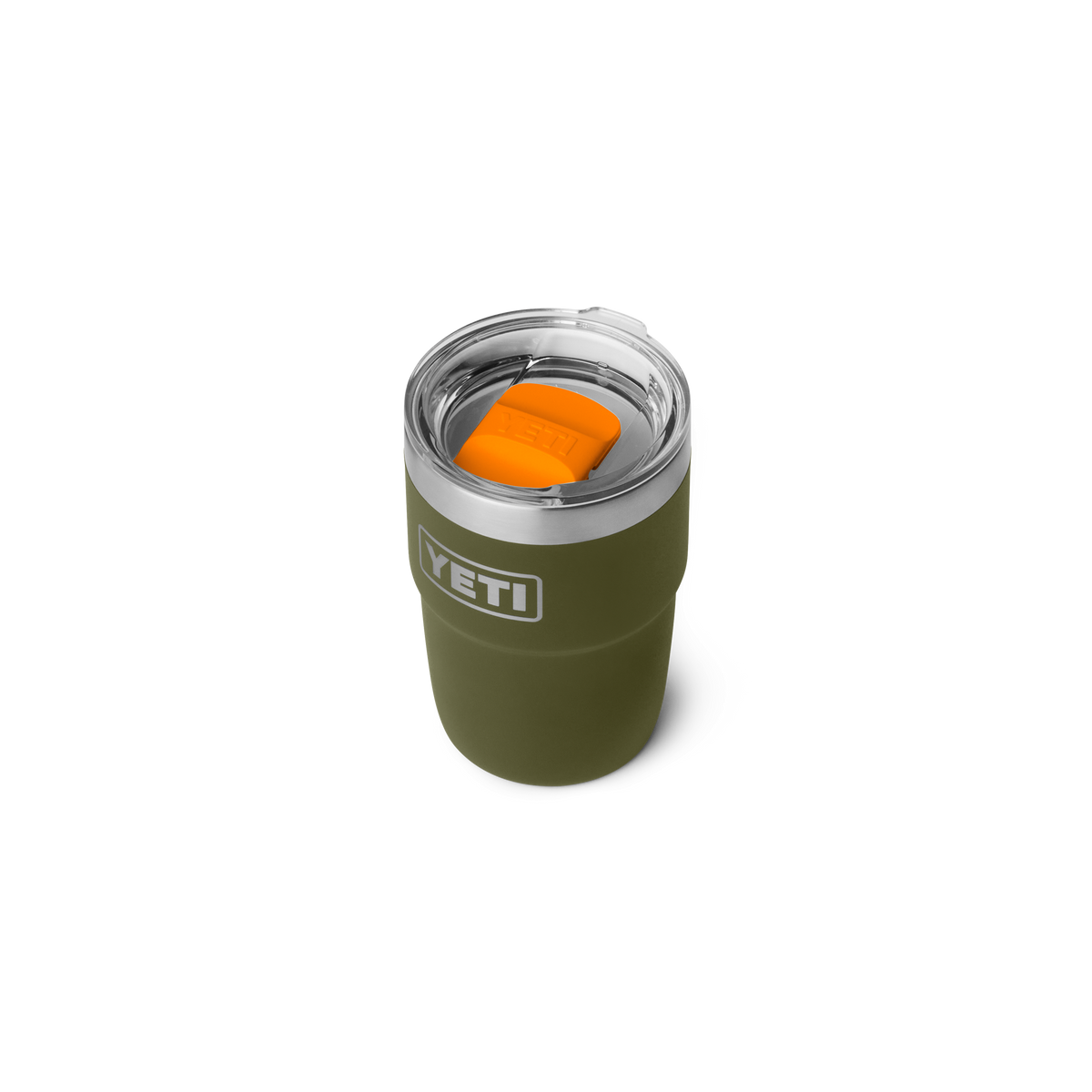 Rambler 8 oz Stackable Cup - Olive/King Crab Orange
