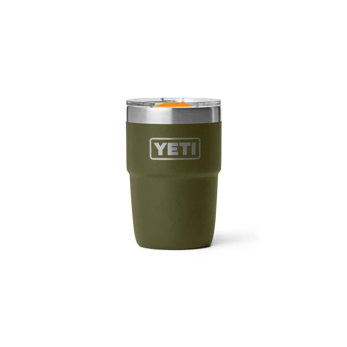 Rambler 8 oz Stackable Cup - Olive/King Crab Orange