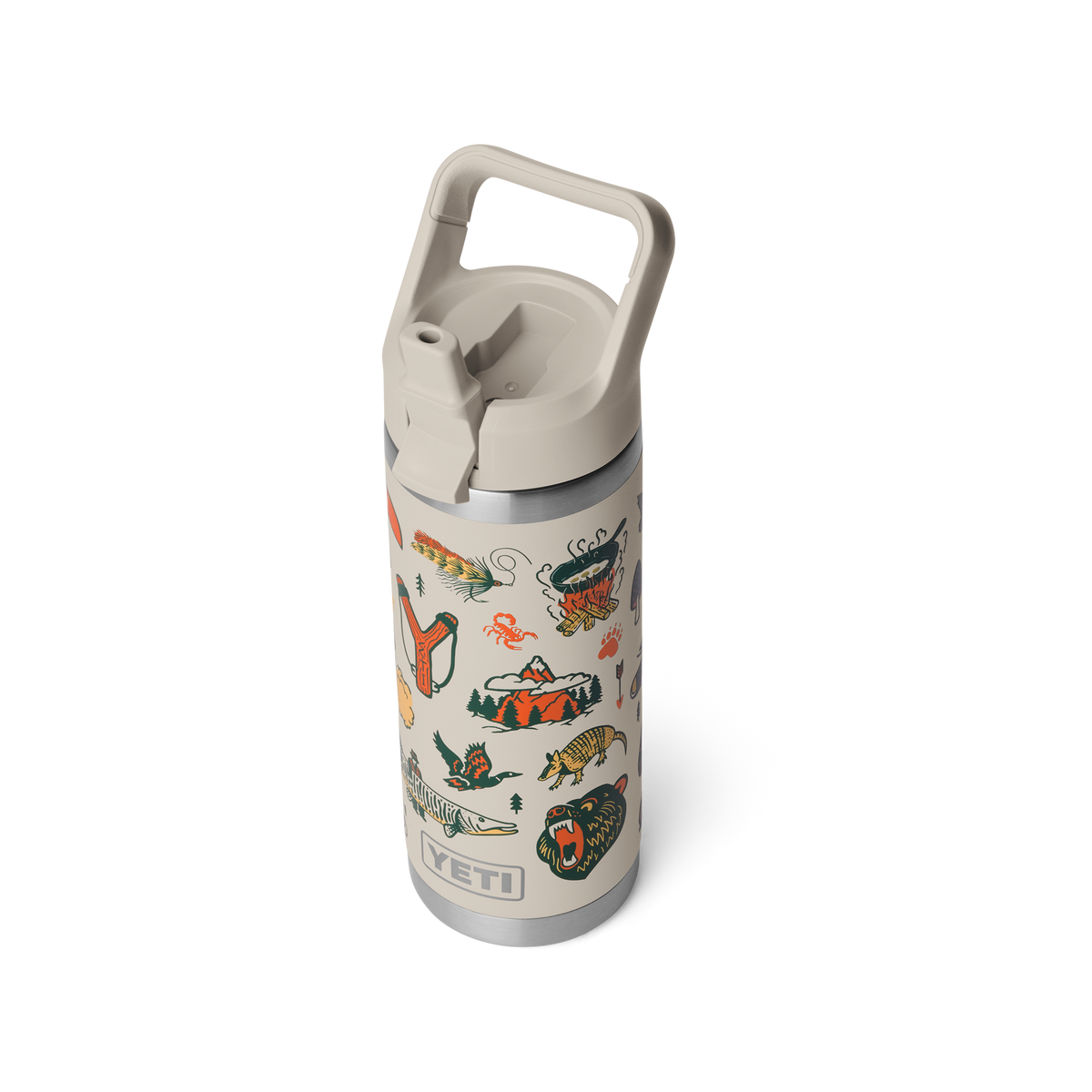 Rambler 18 oz Bottle with Straw Cap - Cape Summer Camp