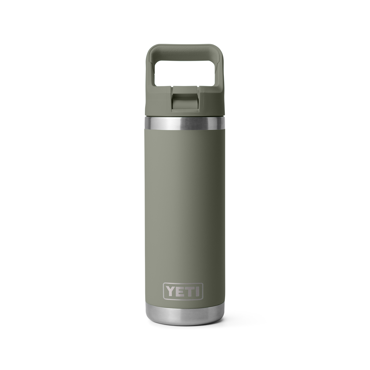 Rambler 18 oz Bottle with Straw Cap - Pampa Green