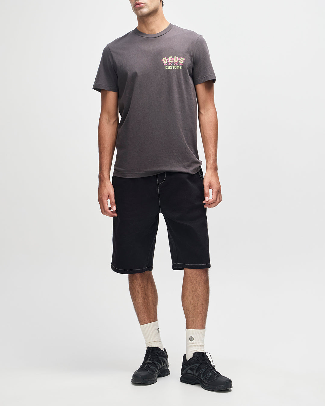 Fancy Pansy Tee - Anthracite