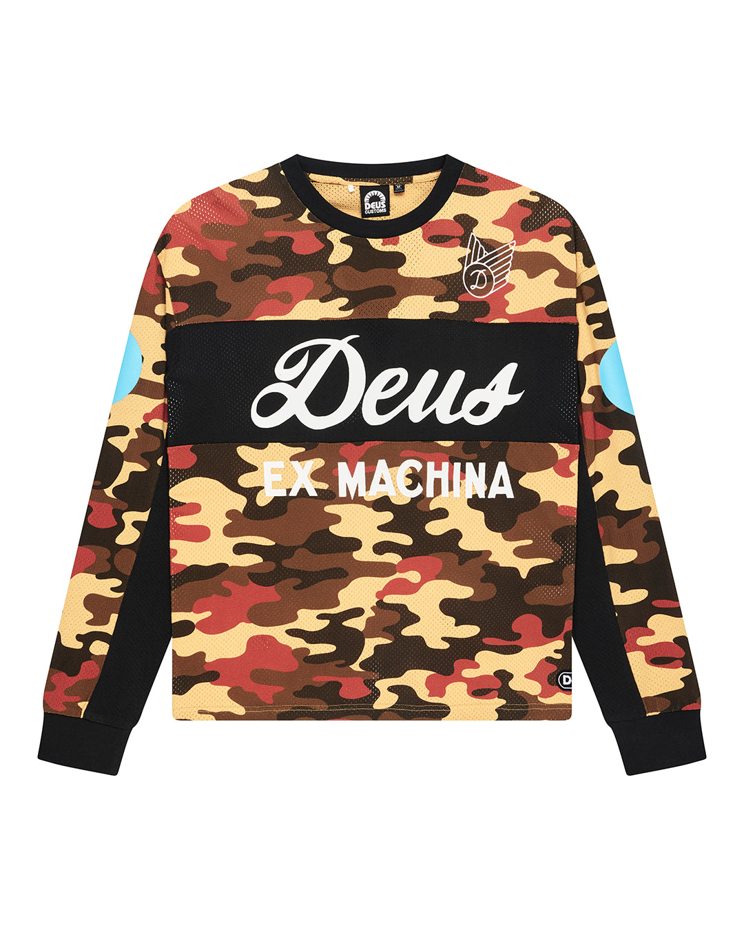 Ombre Moto Jersey - Rust Camo