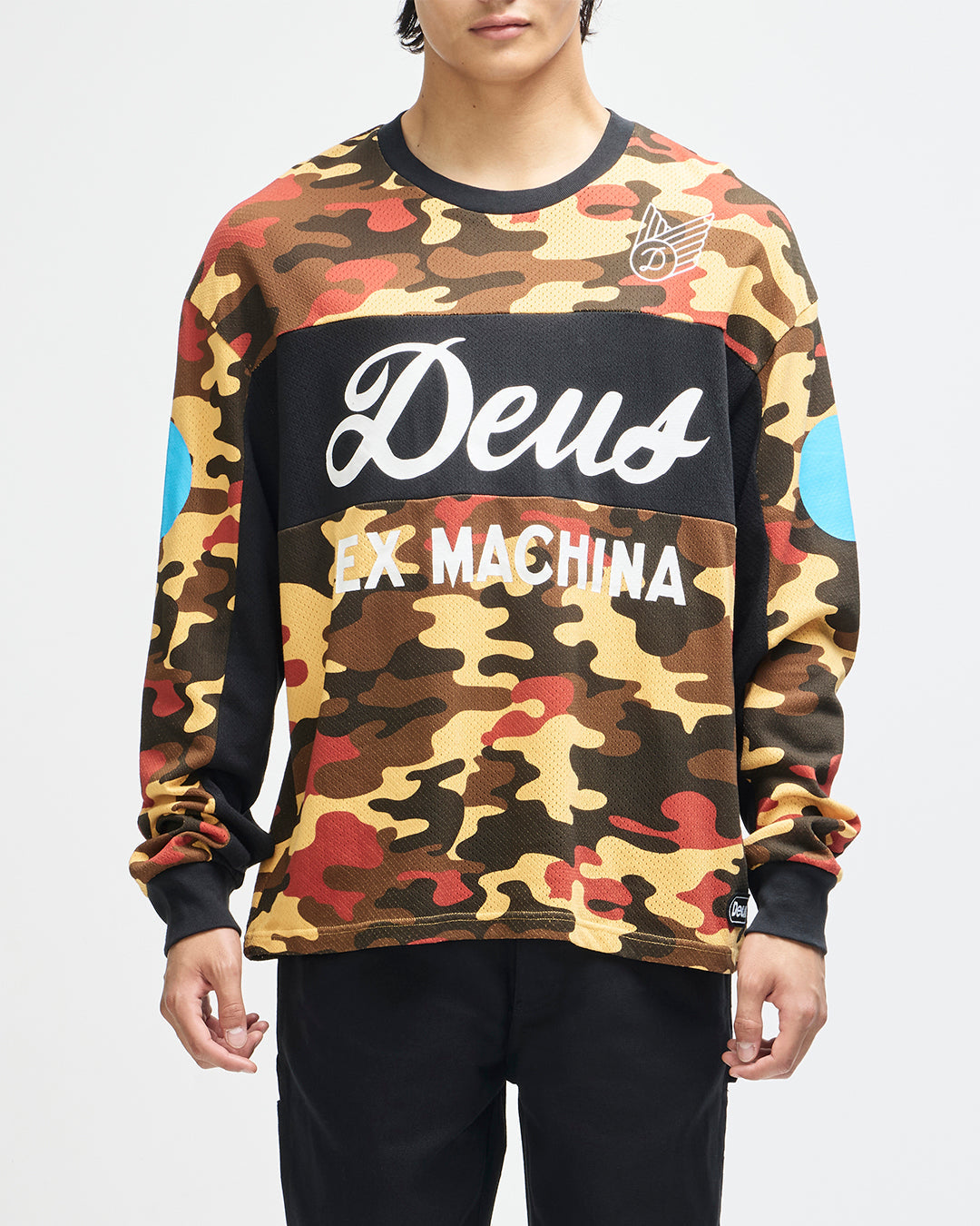 Ombre Moto Jersey - Rust Camo