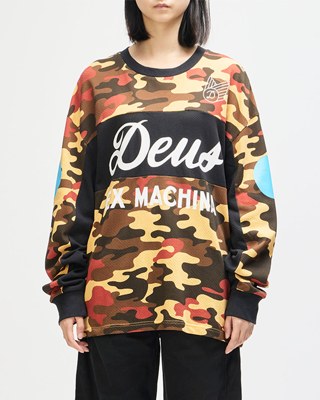 Ombre Moto Jersey - Rust Camo